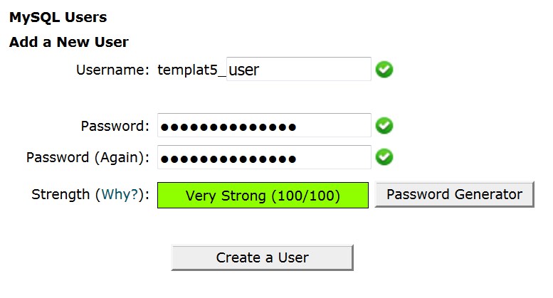 mysql user