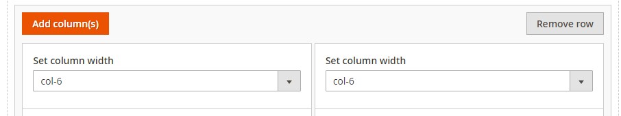 set columns width