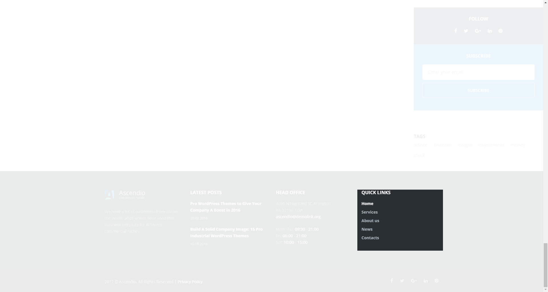 Menu Settings Screen