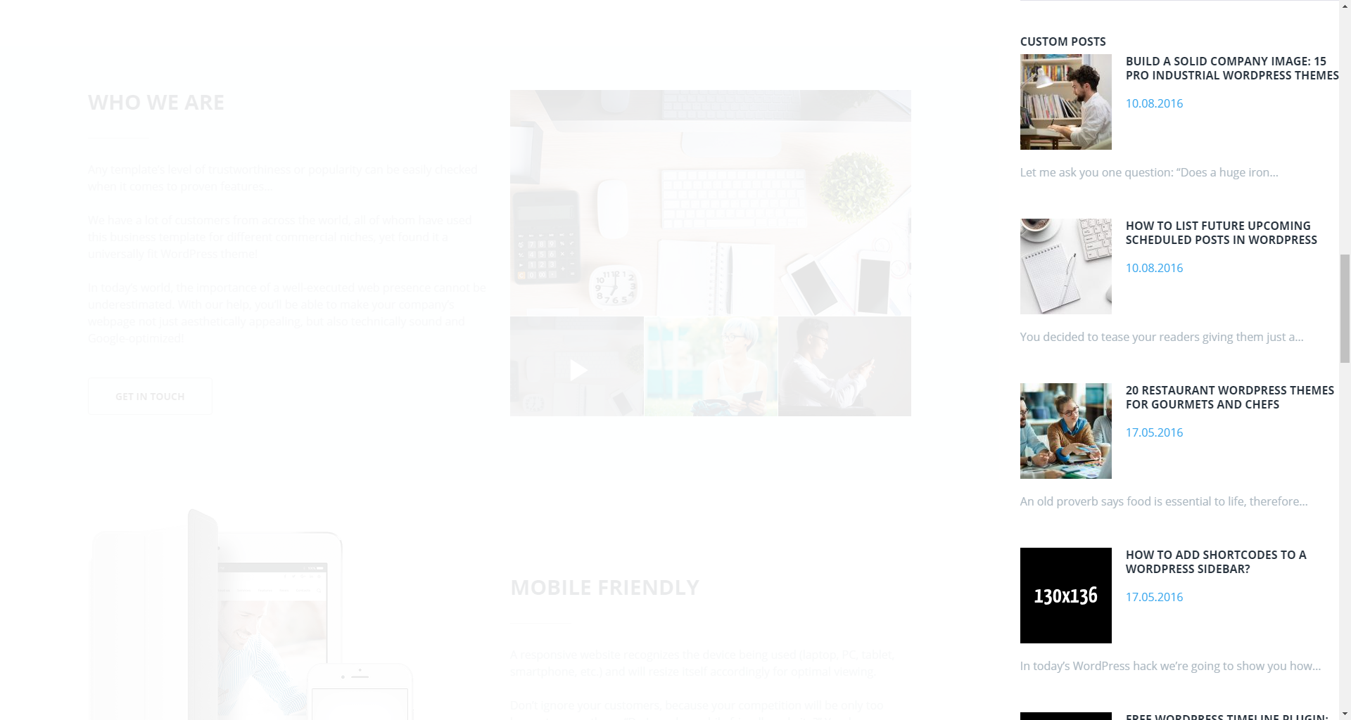Custom posts