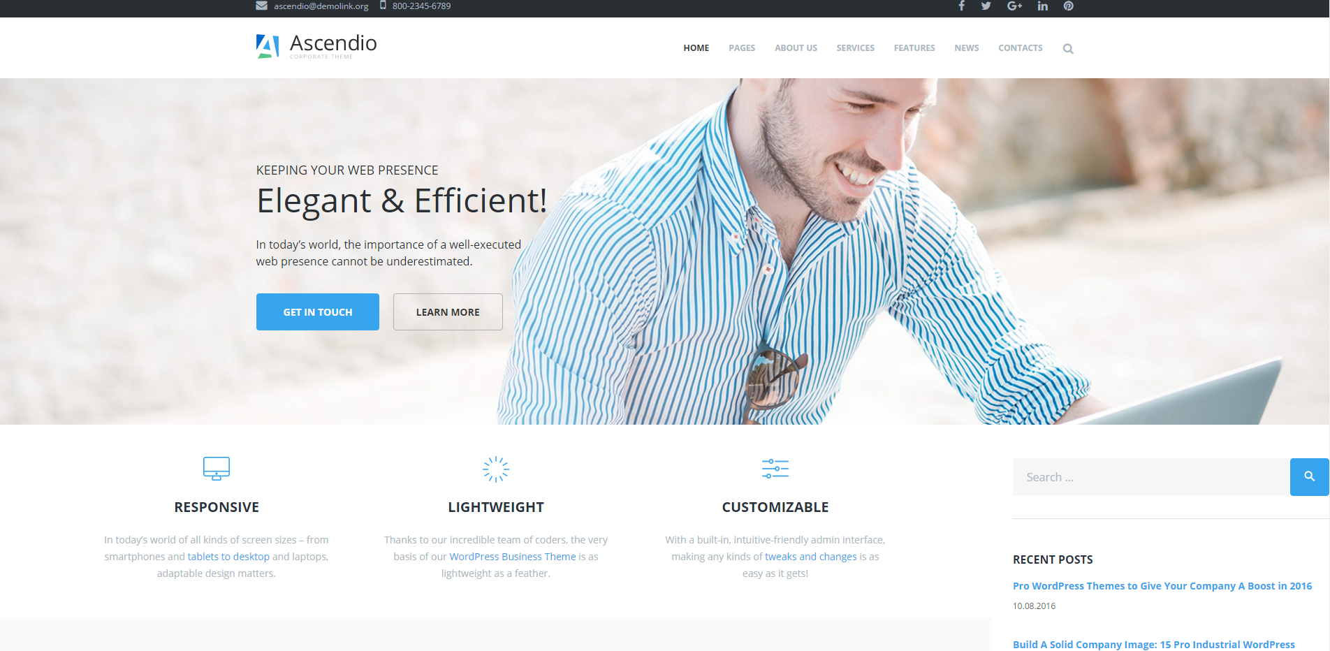 Customizer Screen