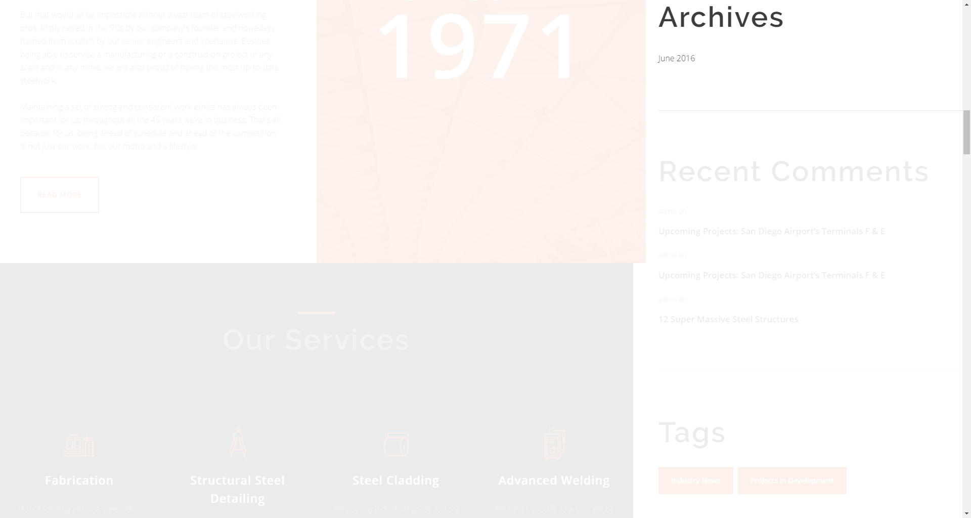 Archives widget