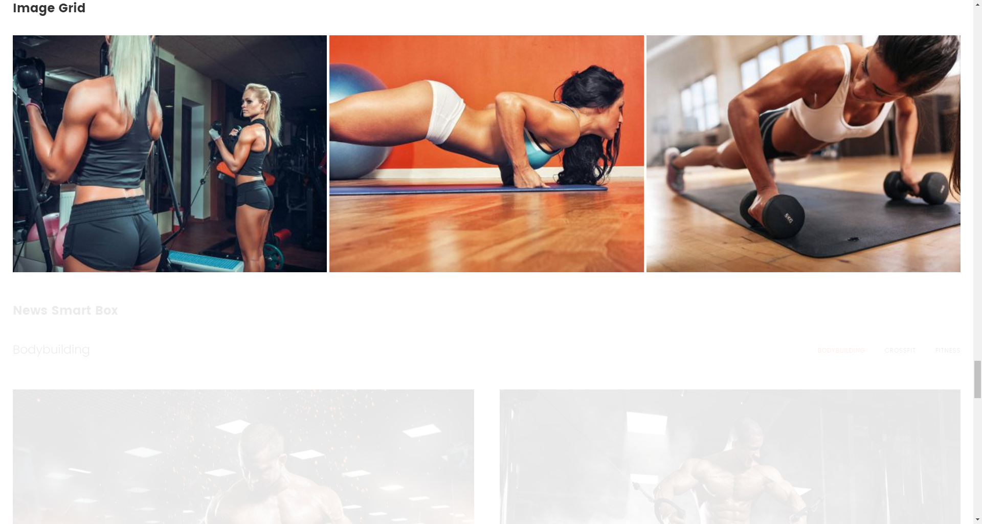Image Grid widget