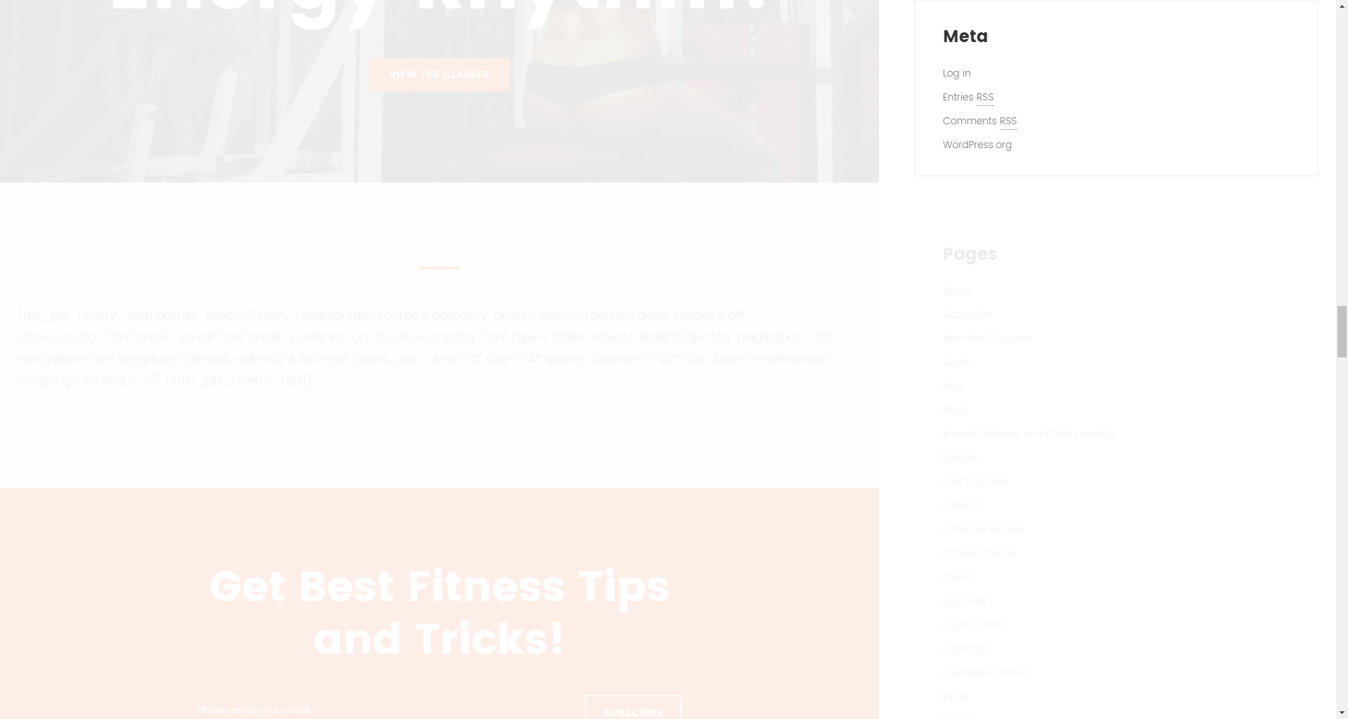 Meta widget