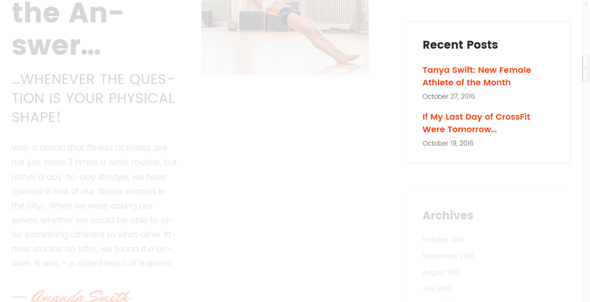 Recent Posts widget