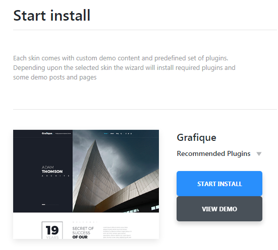 Menu Settings Screen