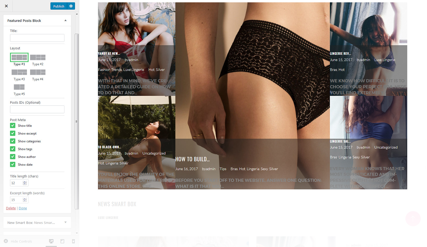 Featured post block