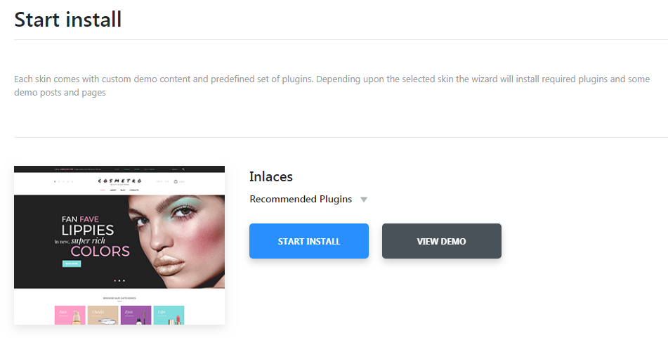 Menu Settings Screen