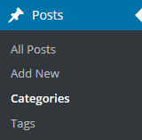Posts Categories Menu