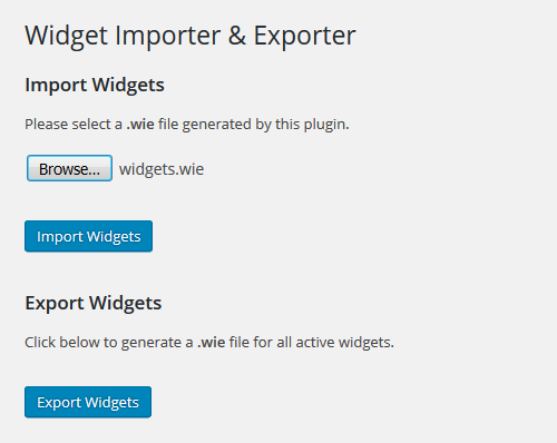 Importer Exporter select