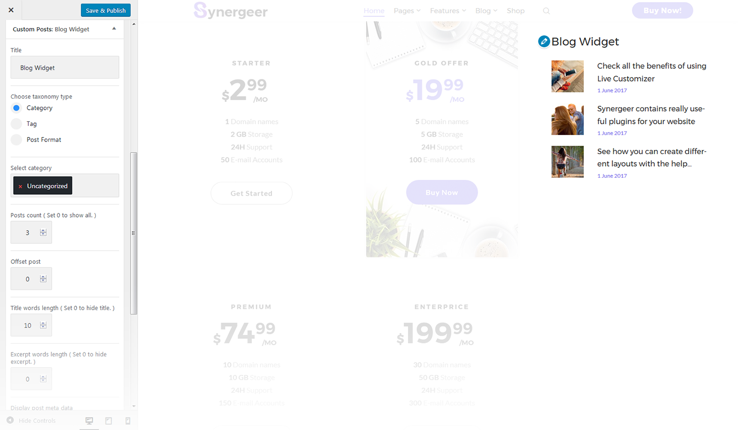 Custom posts