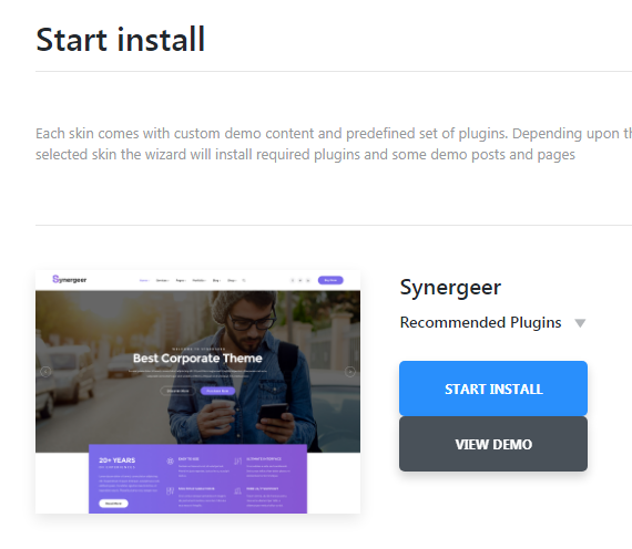 Menu Settings Screen