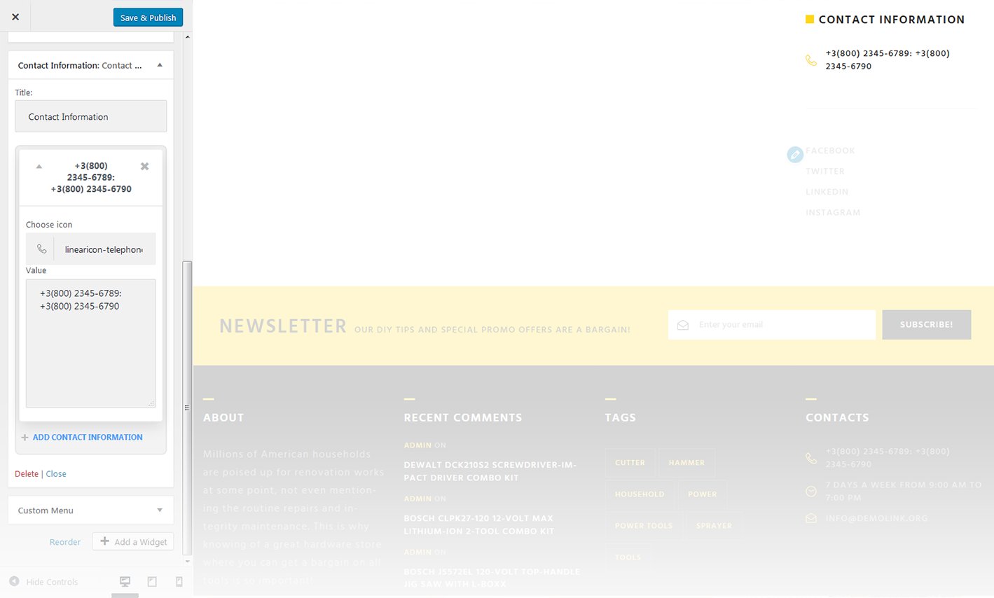 Contact information