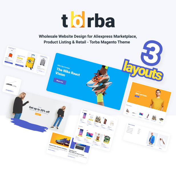 Torba Magento Theme - Wholesale Website Design for Marketplace and Retail - 3
