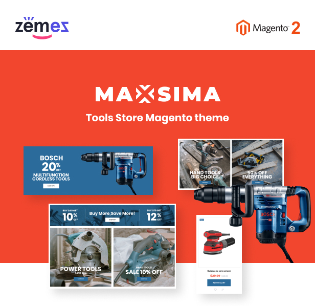 Maxsima - Tools Store Magento 2 Theme - 1
