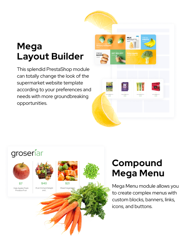 Groseriar - Food Delivery PrestaShop Theme, Online Supermarket - 3