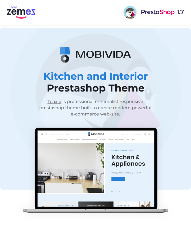 Mobivida - Kitchen and Interior Prestashop Theme - 1