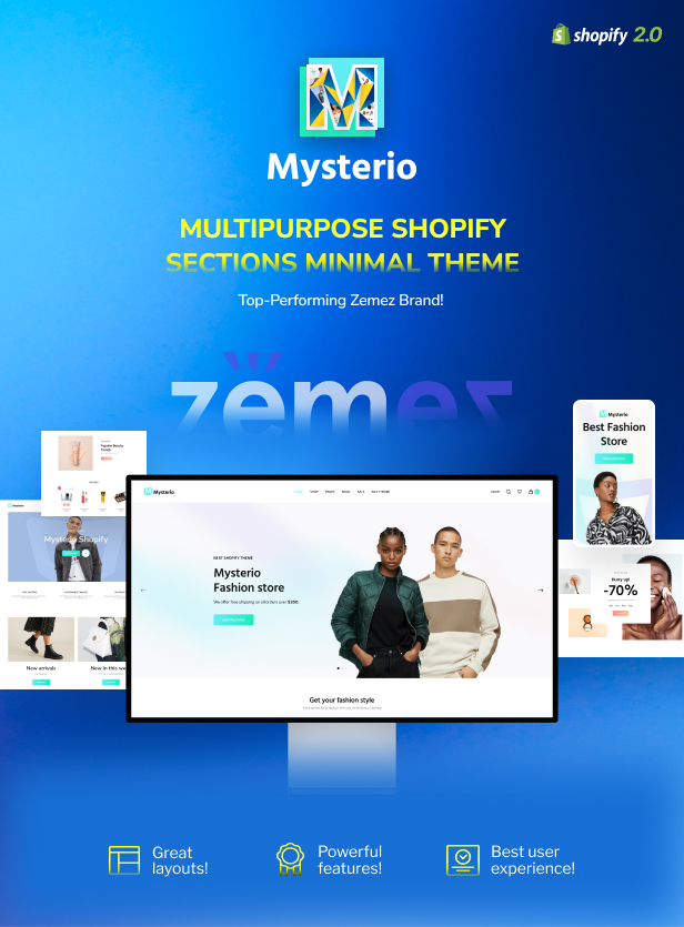 Mysterio - Multipurpose Shopify Sections Theme Store for Fashion and Beauty OS 2.0 - 2