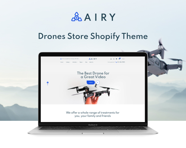 Airy - Drones Store Shopify Theme - 2