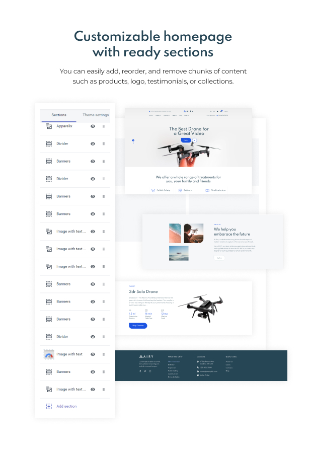 Airy - Drones Store Shopify Theme - 3