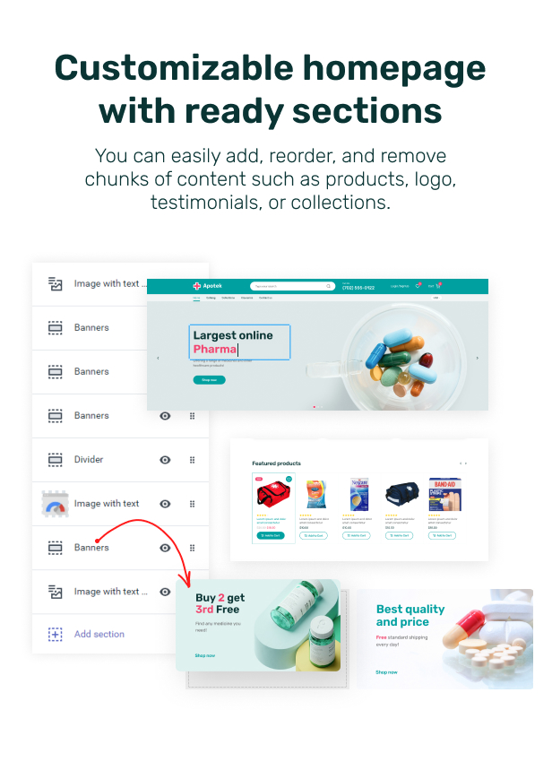 Apotek - Shopify Pharmacy eCommerce Store Theme - 4