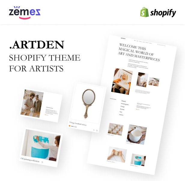 Artden - Shopify Theme for Artists - 1