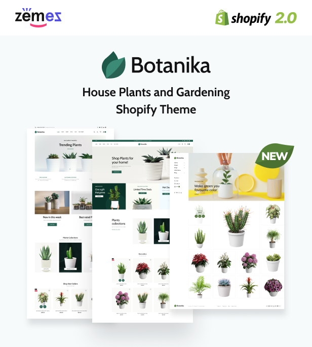 Botanika - House Plants and Gardening Shopify Theme - 1