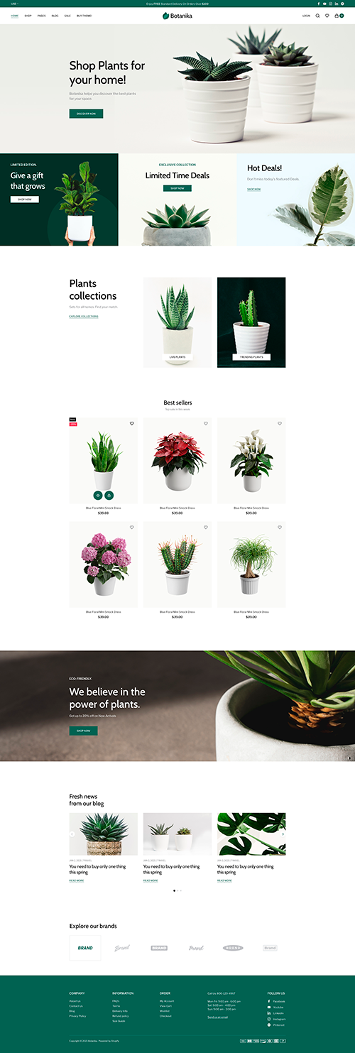 House Plants and Gardening Shopify Theme