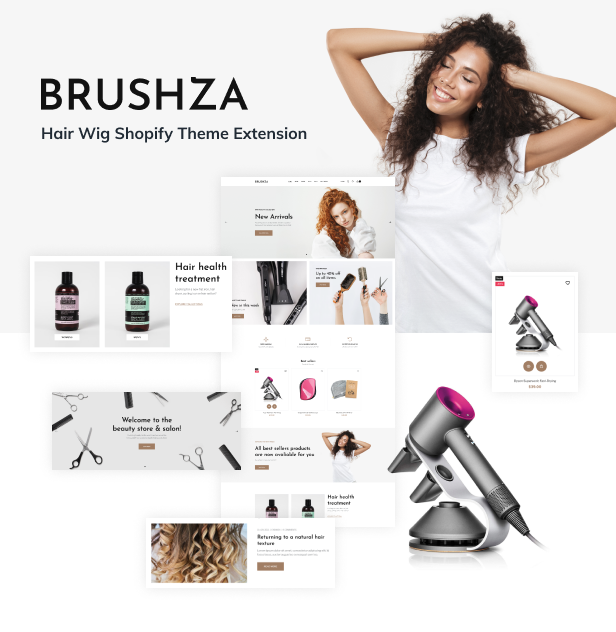 Brushza - Hair Wig Shopify Theme Extension - 2