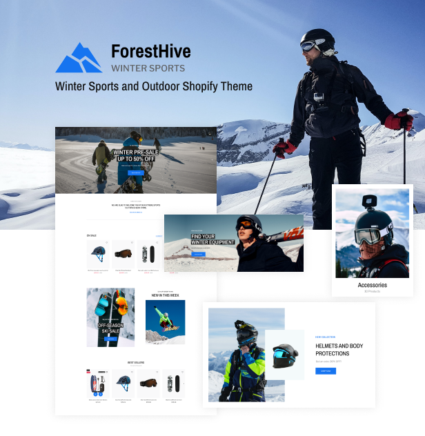 ForestHive - Tema de Shopify para deportes de invierno y actividades al aire libre - 2