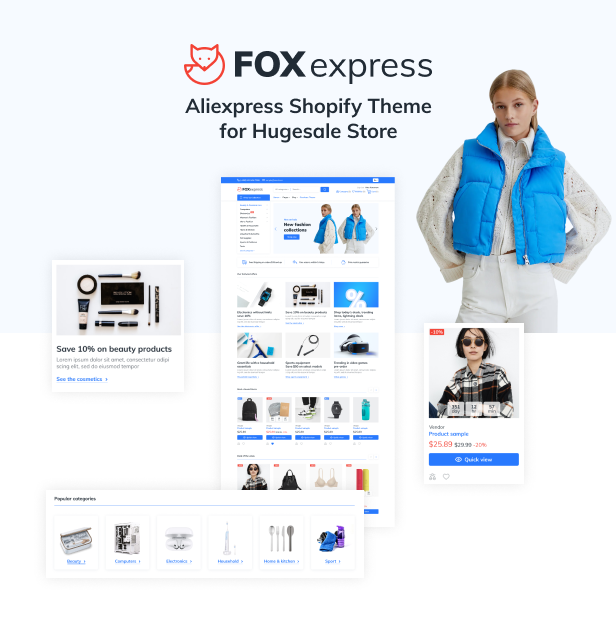 FoxExpress - Aliexpress Shopify Theme for Hugesale Store - 2