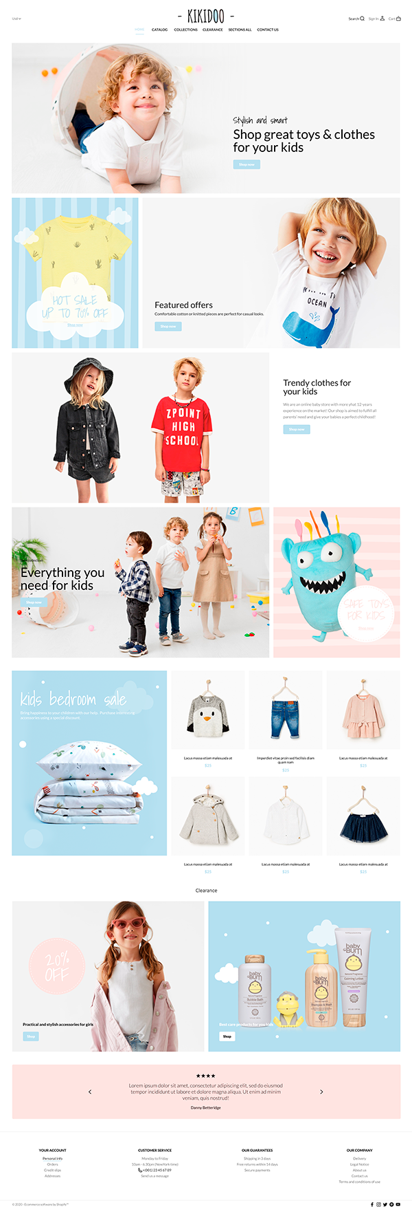 Baby store Store Template