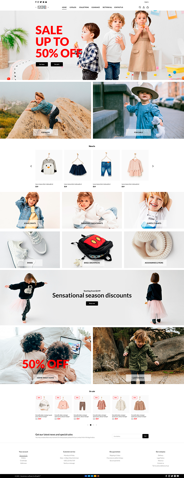 Baby store Store Template