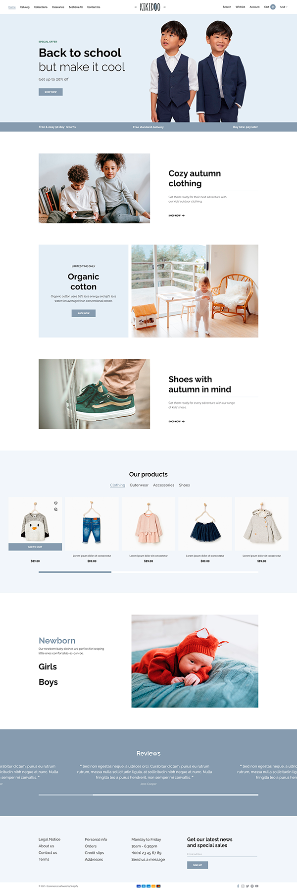 Baby store Store Template