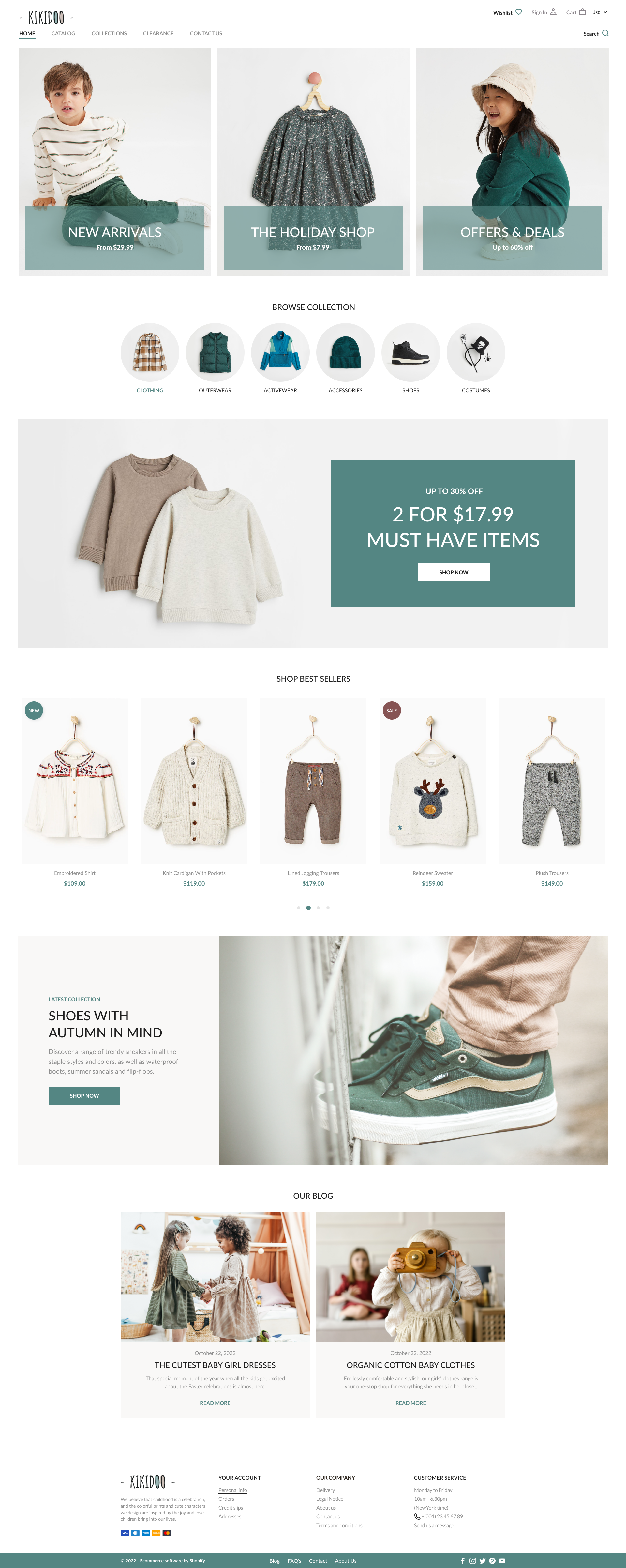 Baby store Store Template