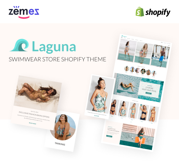 Laguna - Swimwear Store Shopify Theme, Bikini Fashion - 1