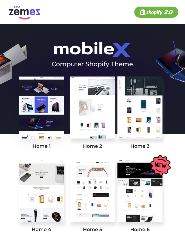 Mobilex - Computer Shop, Mobile Phone Shopify Theme - 2