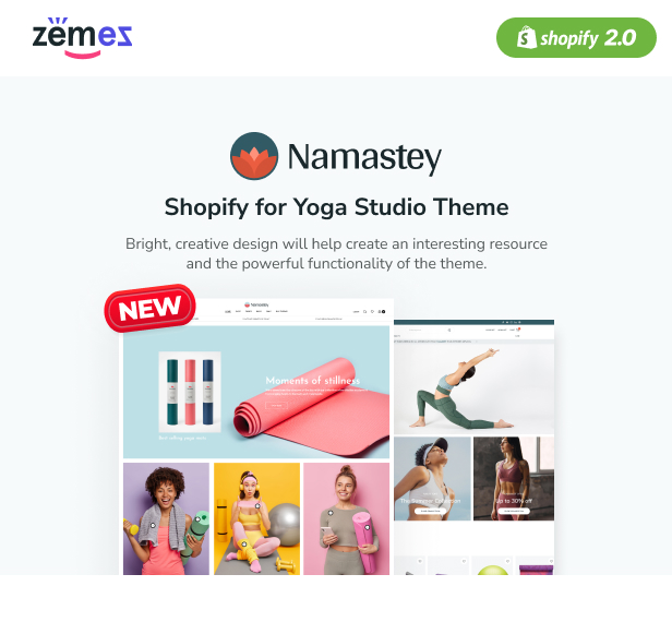 Namastey - Shopify for Yoga Studio Theme - 1