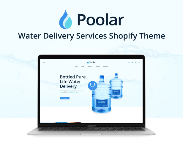 Poolar - Shopify Water Delivery Services Theme - 2