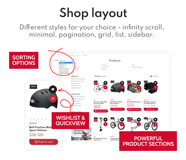 RaceR - Super Clean Bike Store Shopify Theme - 7