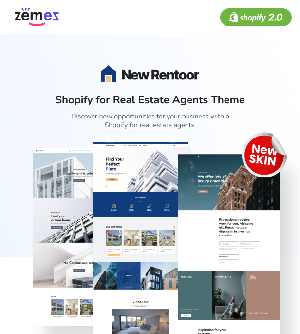 Rentoor - Shopify for Real Estate Agents Theme - 1