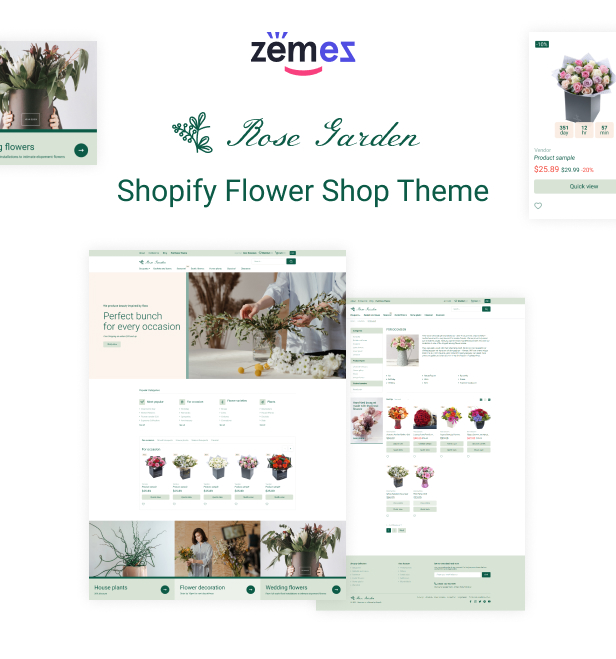 RoseGarden - Shopify Flower Shop Theme - 1