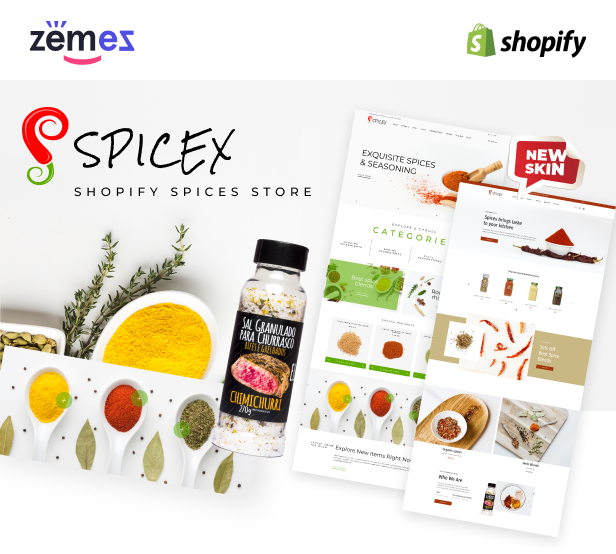 SpiceX - Shopify Condiment and Spices Online Store Theme - 1