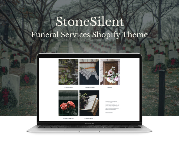 StoneSilent - Funeral Services Shopify Theme - 2