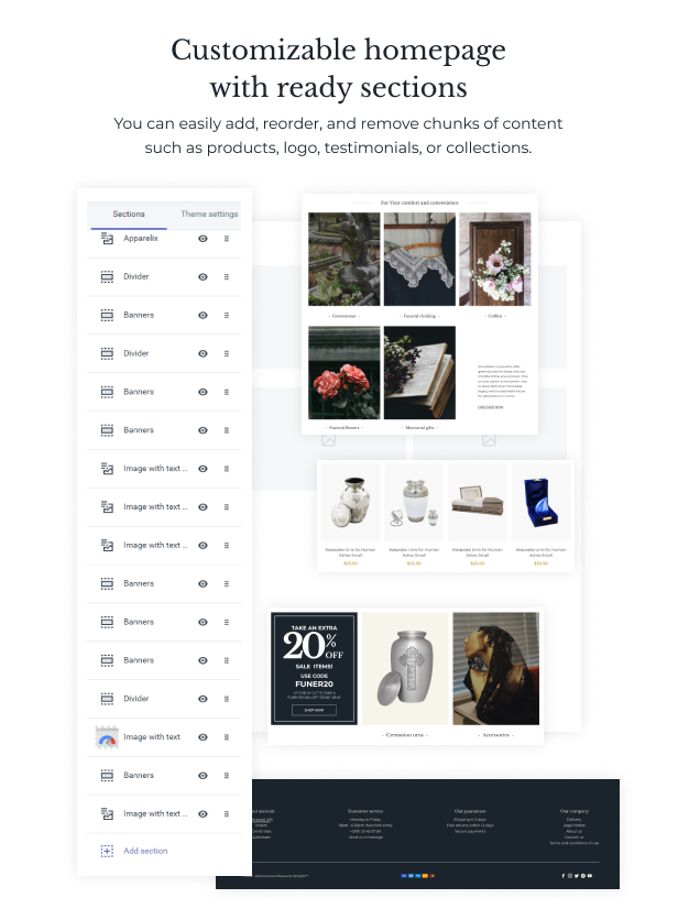 StoneSilent - Funeral Services Shopify Theme - 3