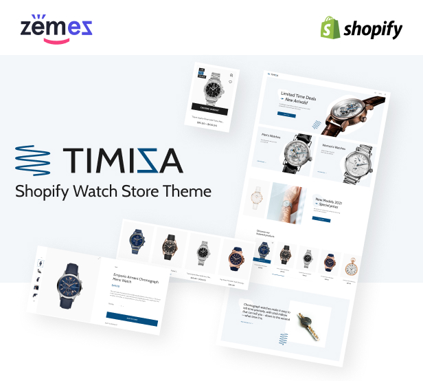 Timiza - Shopify Watch Store Theme - 1