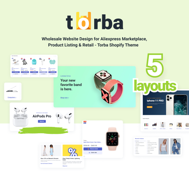 Torba Shopify Theme - Wholesale Website Design for Marketplace and Retail - 2