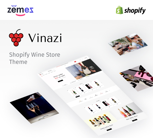 Vinazi - Shopify Wine Template eCommerce Theme - 1