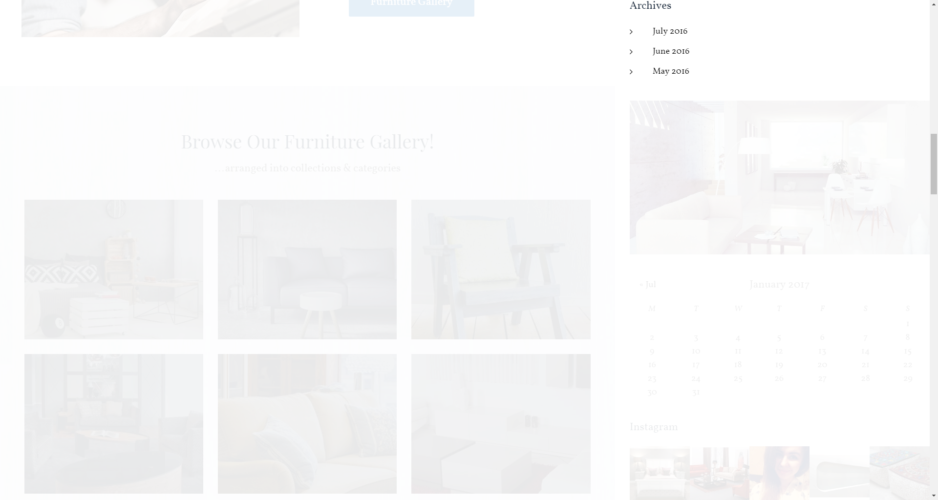 Archives widget