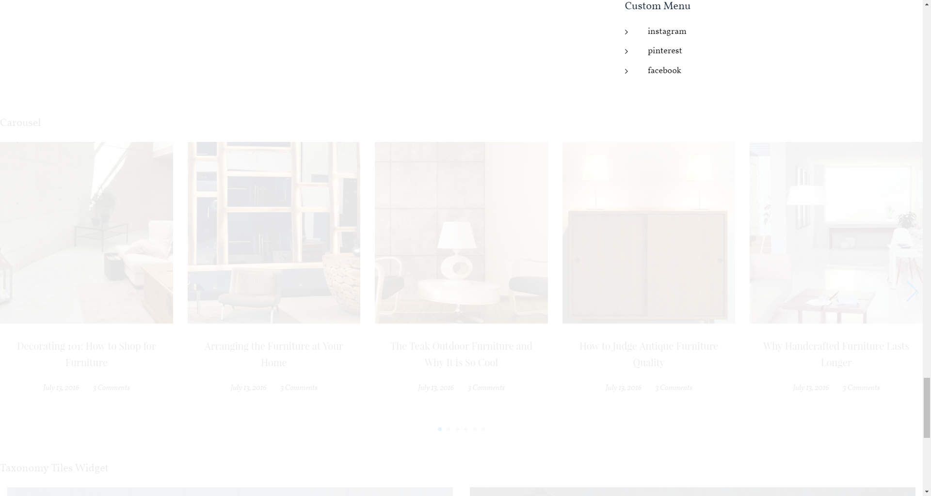 Custom Menu widget